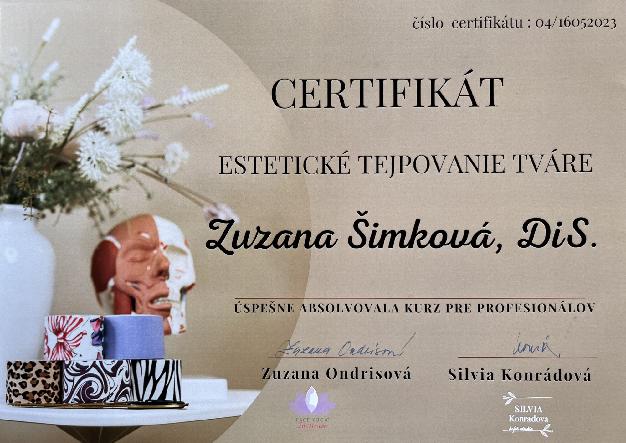 certifikat esteticke tejpovani